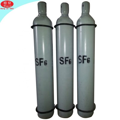 Hengan 50L 200Bar 99.995% High Purity Sulfur Hexafluoride Bottle Sale SF6 Gas Price