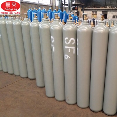 Hot Sale 40L 150Bar 99.9% High Purity SF6 Gas Bottle Price SF6 Gas Cylinder