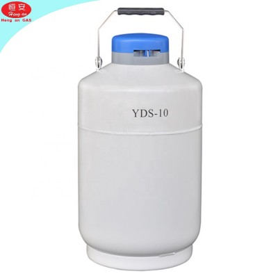 Medical YDS-10 ISO Liquid Nitrogen Container Dewar Tank For Storing Semen And Embryo